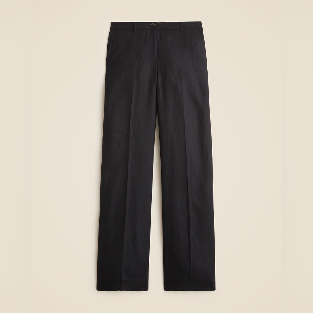 NWT J.Crew Harbor pant in linen - Picture 2 of 5